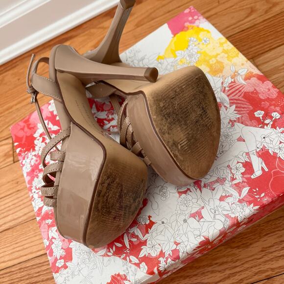 EUC Chinese Laundry Teaser Strappy Platform Heels size 7 - Picture 8 of 9